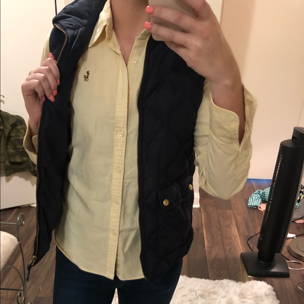 Yellow striped Ralph Lauren button up